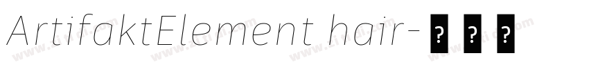 ArtifaktElement hair字体转换 ArtifaktElement hair字体转换